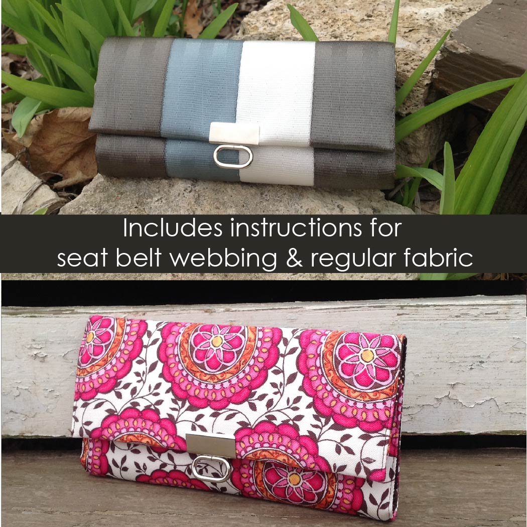 Seat Belt Series TriFold Wallet Sewing Pattern cozy nest design