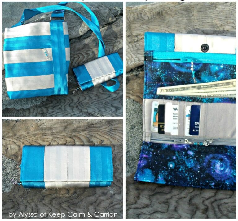 Seat Belt Series Tri Fold Wallet Sewing Pattern Cozy Nest Design