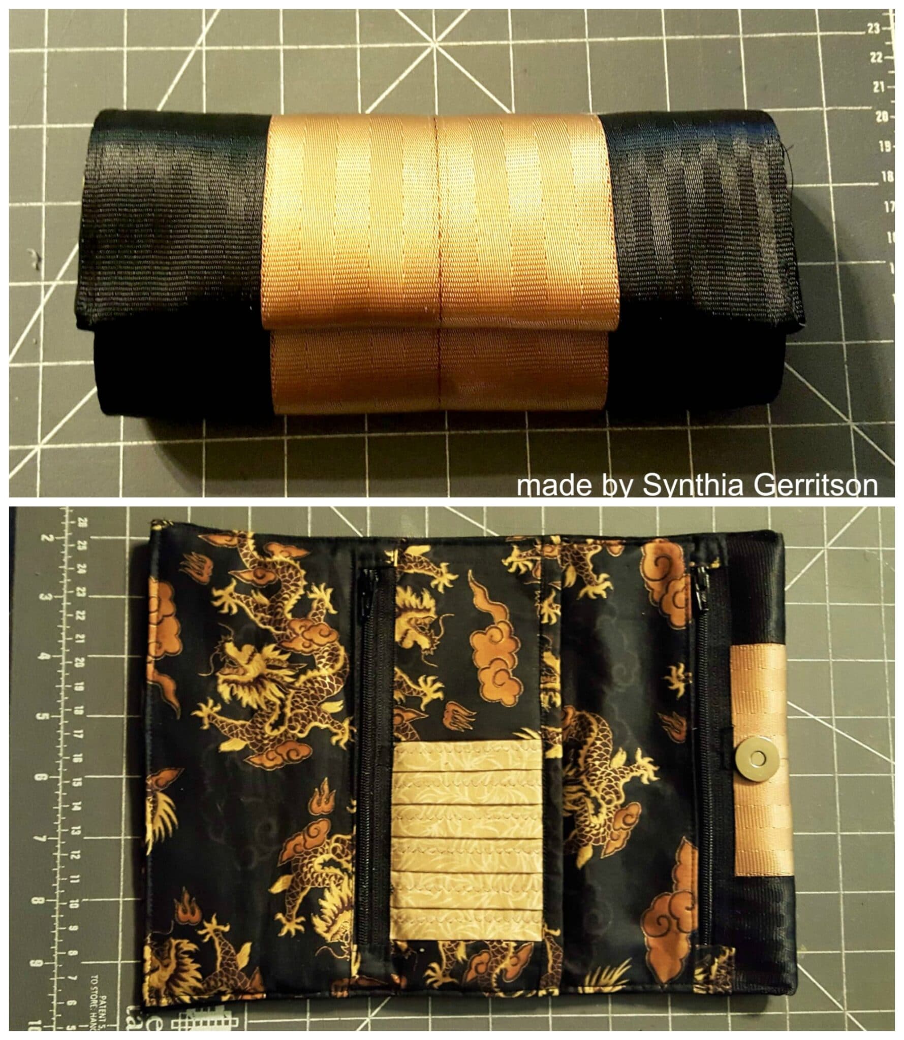 Seat Belt Series Tri Fold Wallet Sewing Pattern Cozy Nest Design